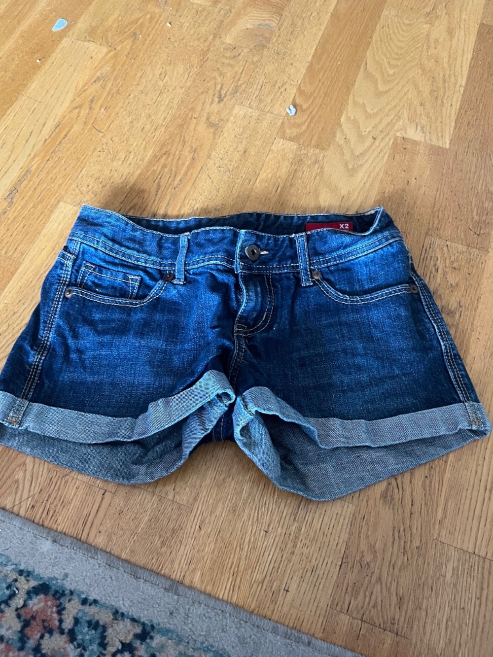 X2 Cuffed Jean Shorts